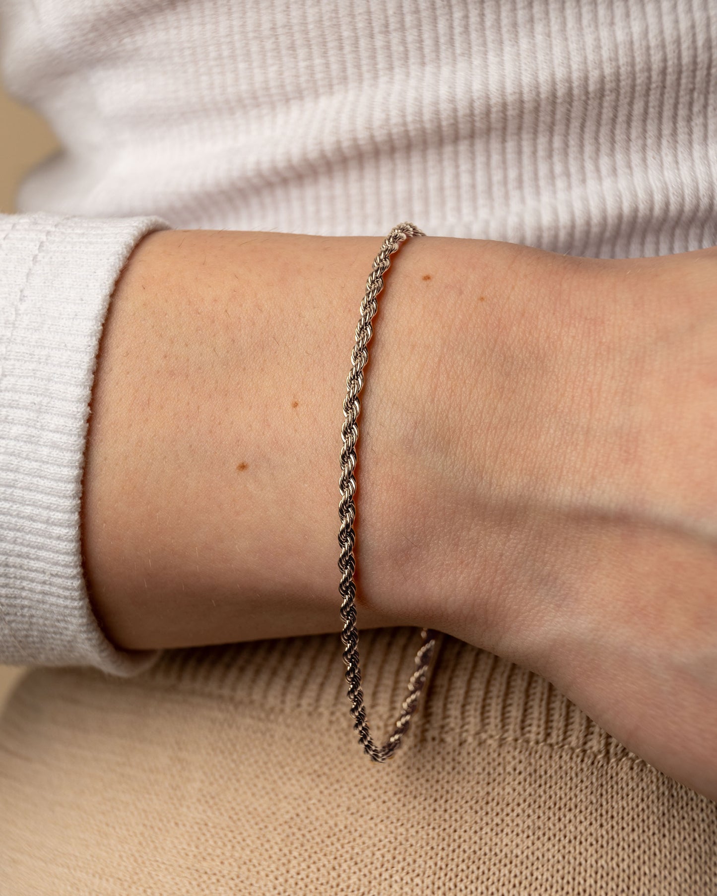 BRĂȚARĂ TWISTED ROPE (SILVER)