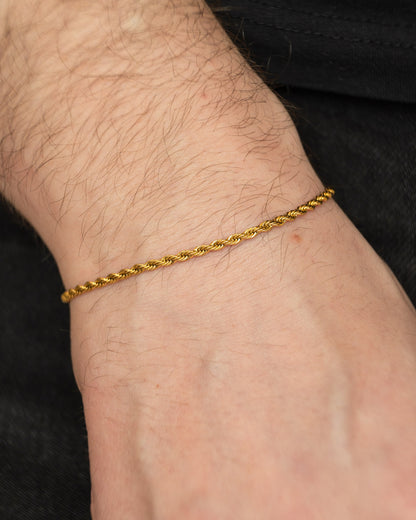 BRĂȚARĂ TWISTED ROPE (GOLD)