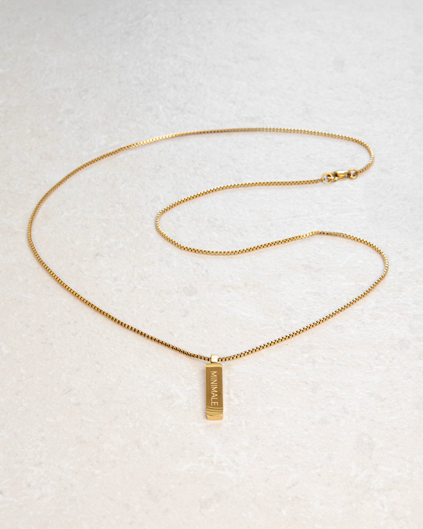 COLIER BOX PENDANT (GOLD)