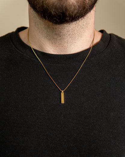 COLIER BOX PENDANT (GOLD)