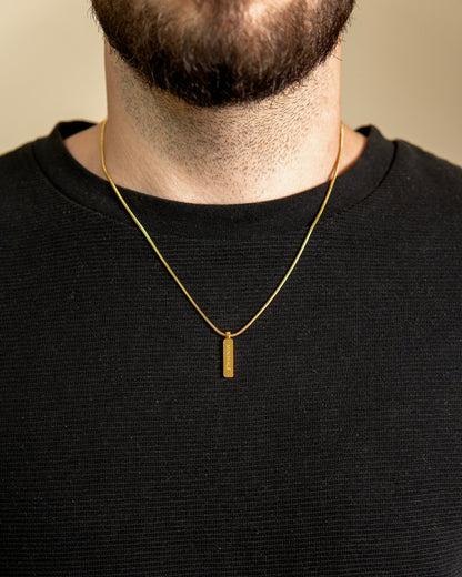 COLIER SQUARE PENDANT (GOLD)