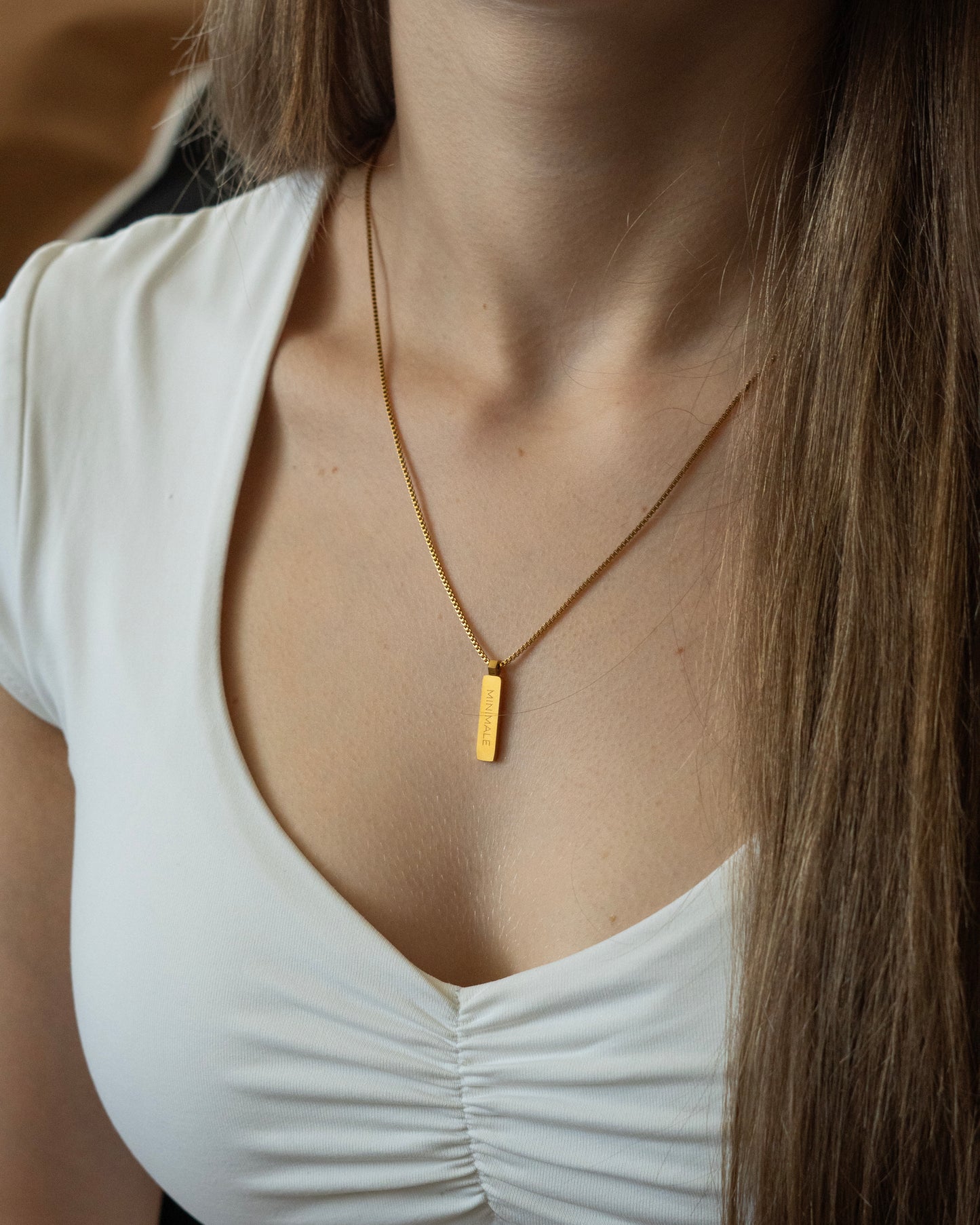 COLIER BOX PENDANT (GOLD)